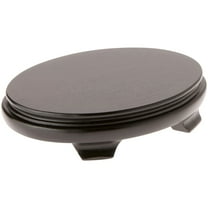 Plymor Black Oval Wood Veneer Footed Display Base, 7.375" W x 5.5" D x 1.5" H (7.25" x 5.25" Display Area)