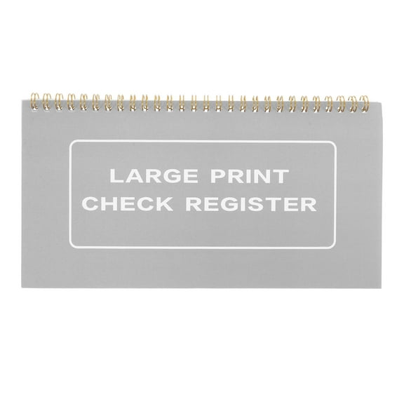 Hemoton  2 Pcs Bill Payment Tracker Check Registers for Checkbook White