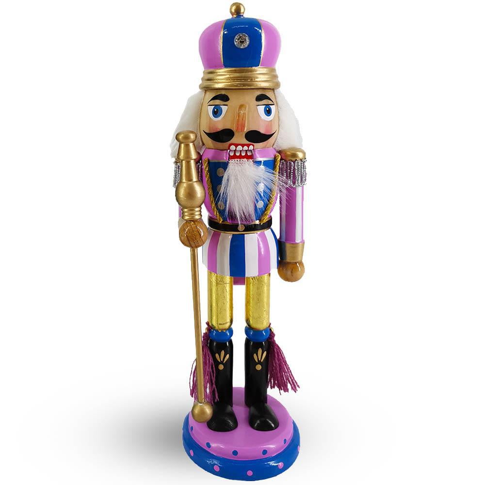 Decorative Nutcracker in Lavender and Blue