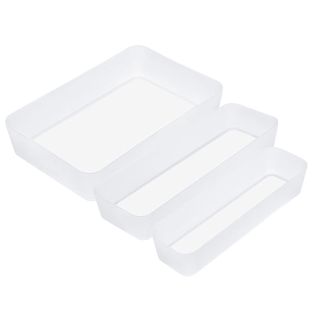 Ensemble de Plateaux Organisateurs de Tiroirs : Plateau de Rangement en Plastique Flexible