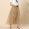 thumbnail image 5 of Landzoo One Women Plus Size Mesh Tulle Skirt Pleated Princess Skirt Mesh Bubble Skirt Beautiful Stylish Women's Skirt, 5 of 6