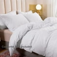 thumbnail image 3 of UlikTree White Duvet Cover - Soft Tufted Boho Comforter Covers with 2 Shams for All Seasons, 3 of 7