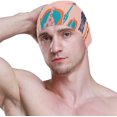 thumbnail image 3 of FYBTO Swimming Cap African Giraffes Tropical Unisex Adult FYBTO Polyester, 3 of 4