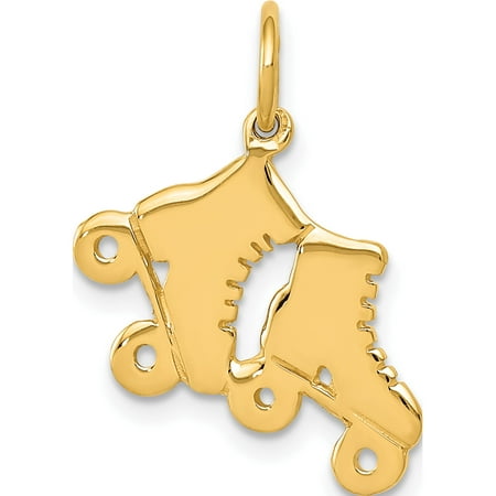 14k Roller - Leslies Fine Jewelry Designer 14k Yellow Gold Roller Skates (16x18mm) Pendant Gift