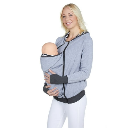 

LVMA4501 - Women Maternity Kangaroo Hoodie Sweatshirt for Baby Carriers