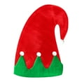 thumbnail image 2 of Holloyiver Christmas Elf Felt Hat Santa Elf Hats Jingle Bells Xmas for Kids Adults Holiday Theme Photos Props Christmas Party Favors, 2 of 6