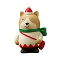 thumbnail image 1 of Muñeca de resina navideña Figuras navideñas Escritorio Vacaciones Pintadas a mano para fiestas Perro Con Bolsa, 1 of 9