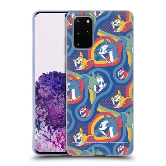 Head Case Designs Officially Licensed Tom and Jerry Patterns Pop Art Soft Gel Case Compatible with Samsung Galaxy S20+ / S20+ 5G