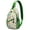 Retro Cartoon, variant on Wilderness Bigfoot Survival Sling Backpack for Men Women, Funny Sasquatch Travel Crossbody Bag for Outdoor Hiking and Camping