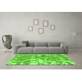 thumbnail image 3 of Ahgly Company Indoor Rectangle Abstract Green Modern Area Rugs, 2' x 4', 3 of 4