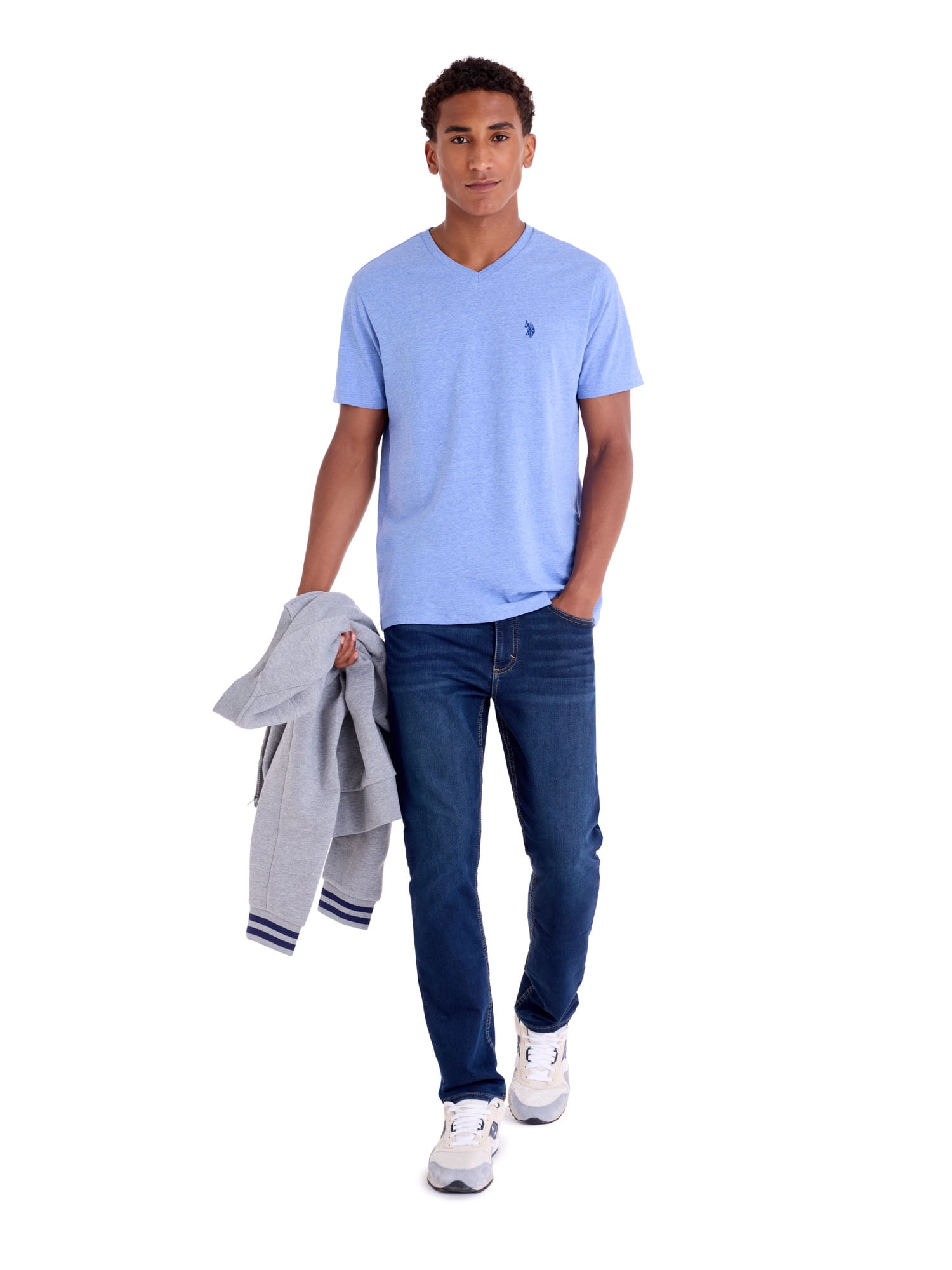 U.S. Polo Assn. Men's Basic Short Sleeve V-Neck T-Shirt