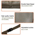 thumbnail image 1 of Mesh Bag Vehicle Roof Storage Net Car Ceiling Pouch Drawstring Organizer for Clothes Sundries, Khaki, 1 of 9