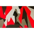 thumbnail image 1 of Red, Black, Gray, Camo Premium High Gloss Camouflage Vinyl Film Wrap Decal Air Bubble Free + Free Tool Kit, 1 of 5