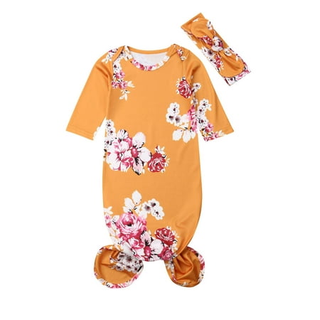 

Newborn Baby Girl Floral Coming Home Sleep Gown Sleepwear Romper Sleeping Bags Nightgowns Pajamas Outfits Gift