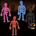 thumbnail image 4 of Glow in The Dark Toys Skeleton, Stretchy Squeeze Relaxation, Silicone Sensory Party Favors, Halloween Event Giveaways, 3 Pc, 4 of 8