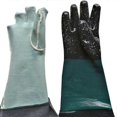 thumbnail image 4 of Rubber Sandblaster Sand Blast Sandblasting Gloves For Sandblast Cabinets Safety Glove, 4 of 5