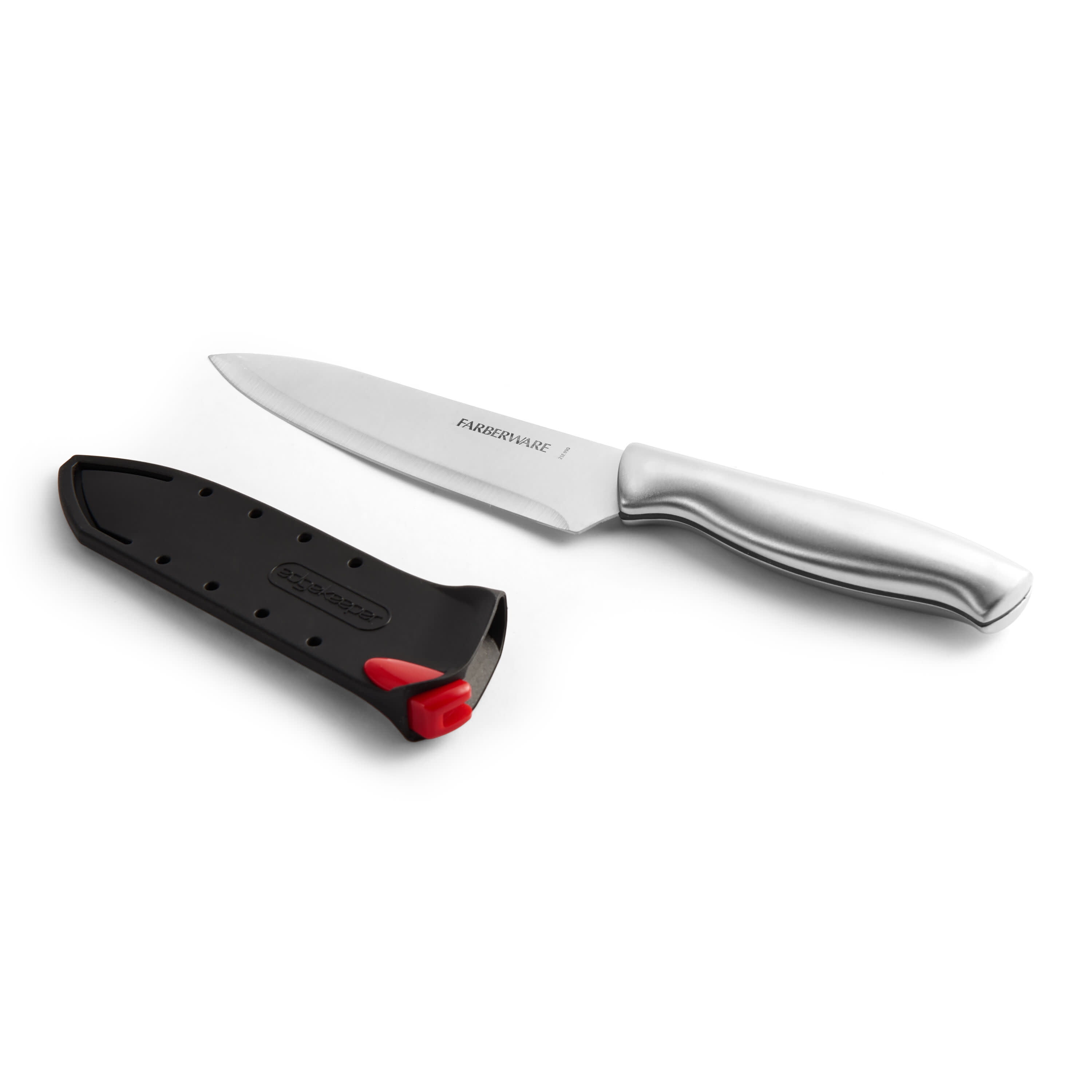 Farberware Ceramic Chef Knife with Custom-Fit Blade Cover, Razor-Sharp  Kitchen Knife with Ergonomic, Soft-Grip Handle, Dishwasher-Safe, 6-inch,  Aqua