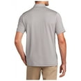 thumbnail image 2 of Yellow Rooster Mens Short Sleeve Gingham Polo Shirt Gusty Grey/ White XS, 2 of 7