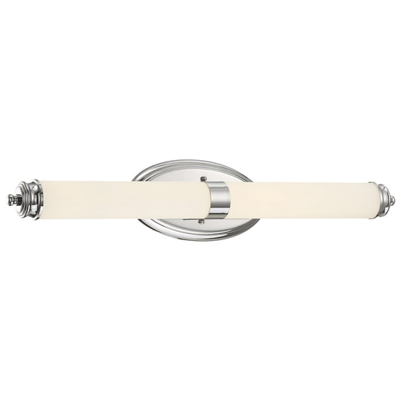 Madison 1 - Light Chrome Traditional LED Glass & Steel Wall Sconce