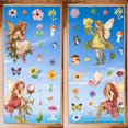 thumbnail image 1 of 8 hojas de calcomanías de ventana de hadas autoadhesivas con alas de elfo, flores de hongo, pegatinas de pared de mariposa 3D, despegables y adhesivas, vinilo de PVC, decoración impermeable para, 1 of 8