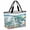 White Green, variant on Ocean Turtle Beach Bag for Women, Large Breathable Mesh Beach Tote Bag, Coastal Animals Seaweed Fish Coral Marine Life Sandproof Lightweight Travel Bags for Vacation Picnic Swimming Pool