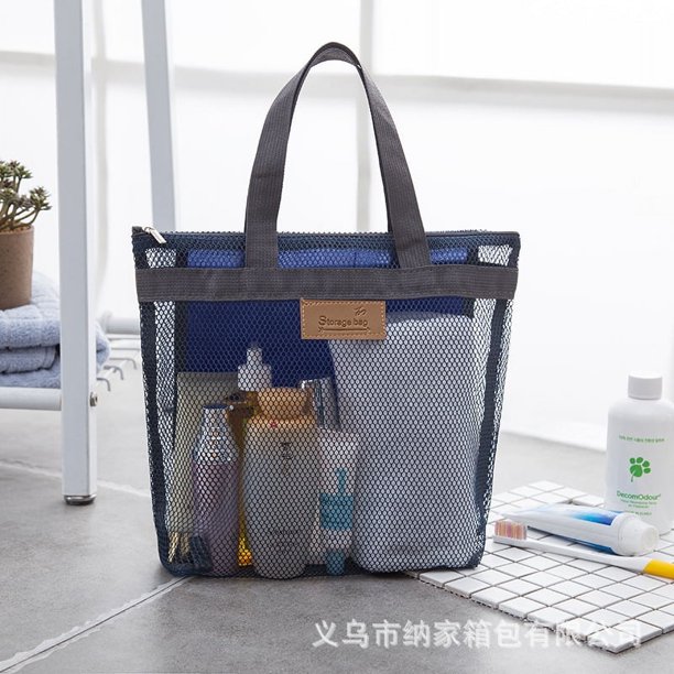 Bolsa de playa con cremallera, bolsa de natación, bolsa de cosméticos, bolsa de almacenamiento portátil, bolsa de lavado de viaje, bolsa de playa, bolsa de almacenamiento
