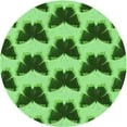 thumbnail image 1 of Ahgly Company Indoor Round Patterned Deep Emerald Green Area Rugs, 7' Round, 1 of 6
