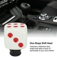thumbnail image 3 of Shifter Stick Knob, Car Modified Universal Dice Gear Shifting Lever Knob Transmission  Lever Head With 3 Adapter And Wrench Fit For Most Automatic Manual Cars, Easy To Install, 3 of 8