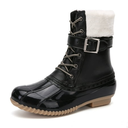 

Women‘s Two Tone Waterproof Duck Boots Winter Thermal Insulated Snow Shoes Women‘s Footwear