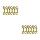 thumbnail image 1 of Inteprter 6 piezas de broches de perno reutilizables extraíbles de alta resistencia gancho de cierre de doble extremo para interior y exterior llavero Type1 NO1 Inteprter CBP197468, 1 of 5