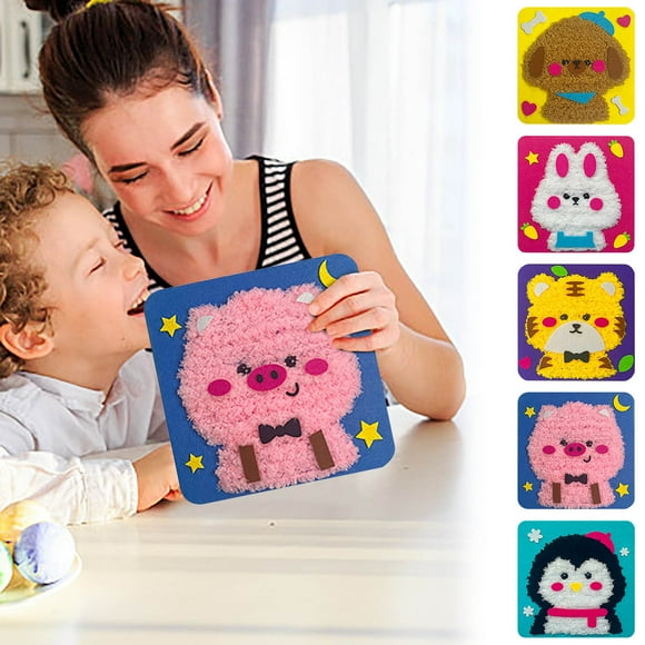 HOARBOEG DIY Embroidery Doll Kit Sewing Kits Hand Threading Painting Poking And Poking Materials Kit