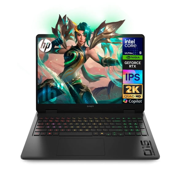 Laptop AI PC Gamer HP Omen GeForce RTX 5070 8GB Core Ultra 9 285H NPU 32GB 1TB 16" IPS 2K WQXGA 144Hz Teclado Ingles