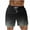 Dark Gray, variant on Sakmal Big and Tall Mens Shorts Board Bermuda Casual Brown Gradient Vacation 7 Inch Mens Shorts L