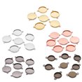 thumbnail image 2 of 50PCS 0.47'' Pendant Trays DIY Assorted Pendant Blanks Jewelry Accessories, 2 of 9