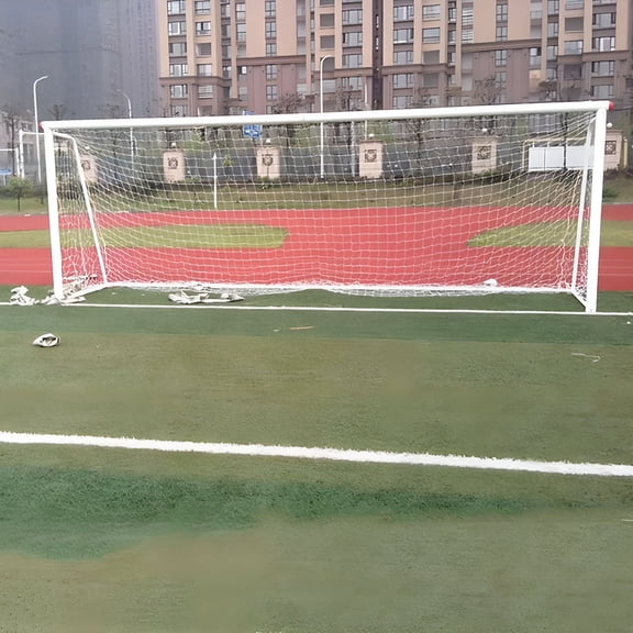 GARDVORA Full Size 24 x 8 Flat Back Soccer Goal Post Net