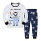 thumbnail image 4 of Ropa de hogar de algodón para niños, pijamas con estampado de dibujos animados para niños y niñas, conjunto de dos piezas con aire acondicionado, 4 of 6