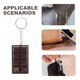 thumbnail image 5 of GOOHOCHY 4 llaveros de chocolate kawaii bonitos, accesorios para mujeres, llaveros divertidos para mochilas, llaveros con colgante encantador para niños, llavero con abalorio., 5 of 8
