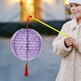 thumbnail image 3 of LSLJS Paper Lanterns with LED Lights Hanging Paper Lantern Hollow with Tassel Walking Stick for DIY Birthday Wedding Party Christmas Decorations, 3 of 5