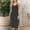 #JIE250530A390 Black, variant on Dresses for Women Women's Summer Midi Bodycon Dresses Basic Square Neck Side Slit Ribbed Knit Fitted Casual Sleeveless Tank Dress