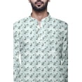 thumbnail image 3 of Atasi Chemise Kurta en Coton à Patte de Boutonnage pour Hommes, Imprimée, Courte, Décontractée, 3 of 5