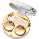 thumbnail image 1 of Caja para lentes de contacto, estuche para lentes de contacto, hecho de plástico, simple, elegante, portátil, reutilizable, accesorios ricos, para viajes, hogar (1 pieza, dorado) JM MX-0135131FYD, 1 of 4