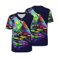 thumbnail image 3 of Daiia Howling Wolf Mens Baseball Jersey Button Down Shirts Short Sleeve Sports Uniforms-Large, 3 of 9