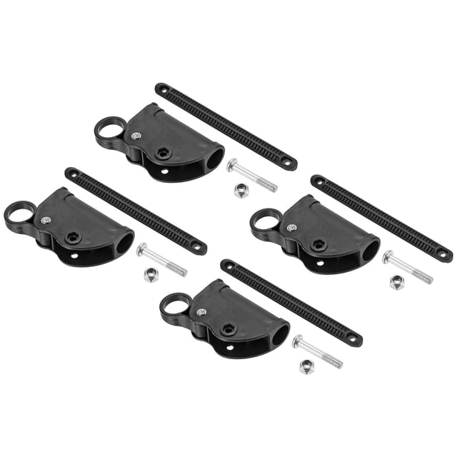 Unique Bargains Lounge Chair Seat Latch Hinge Fixed Catch Lock and Release Replacement Parts Set, Black 2 Set