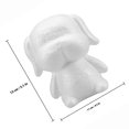 thumbnail image 2 of WHAMVOX Polystyrene Tiles Ceiling Modeling Puppy Shaped Polystyrene for Craft Enthusiasts White Decorative Item 1Set, 2 of 8