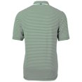 thumbnail image 3 of Men's Cutter & Buck Green Portland State Vikings Throwback Logo Virtue Eco Pique Stripe Recycled Polo, 3 of 3