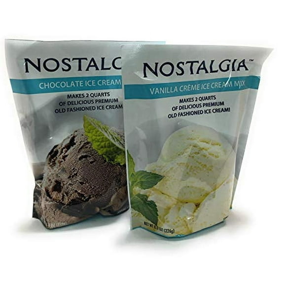 Nostalgia Chocolate & Vanilla Creme Ice Cream Mix, 8 oz