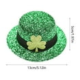 thumbnail image 3 of Ovzne St. Patrick'S Day Pet Hairpin Set (135Cm/5.11.9In) - 2Pcs Clovers Hat Hairpins For Irish Festival, Party Accessories For Cats Dogs, Cute Green Themed Pet Headdress, 3 of 6