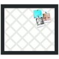 thumbnail image 2 of PinPix 14x12 Custom Cork Bulletin Board Diamond Modern Pattern Grey White Poster Board Has a Fabric Style Canvas Finish, Framed in Diamond Modern Pattern Grey White, by ArtToFrames (PinPix-1803), 2 of 5