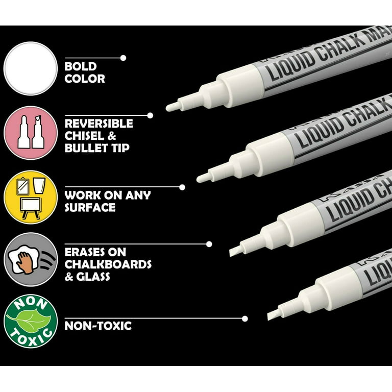 Liquid Chalk Erasable Marker- Choice of Color - Name Tag Wizard