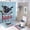 style-473, variant on Shower Curtain Sets 4 Piece Christmas Robin with Holly Personalized Nana with Non-Slip Rugs Toilet Lid Cover And Bath Mat Bathroom Decor Set Baby Girl Name Shower Curtain with 12 Hooks Set